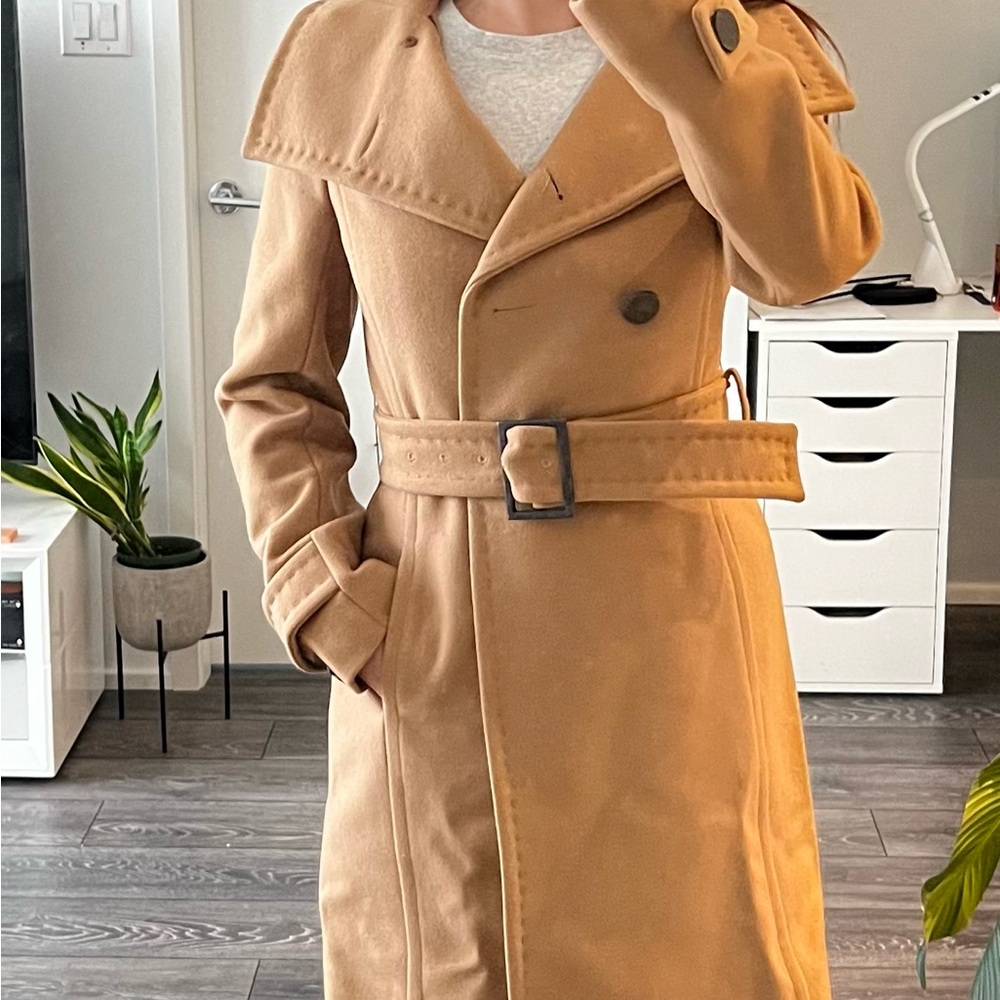 Babaton Wool Cashmere Coat with Belt